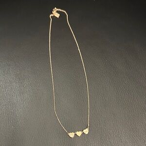 Coach Gold Triple Heart Necklace